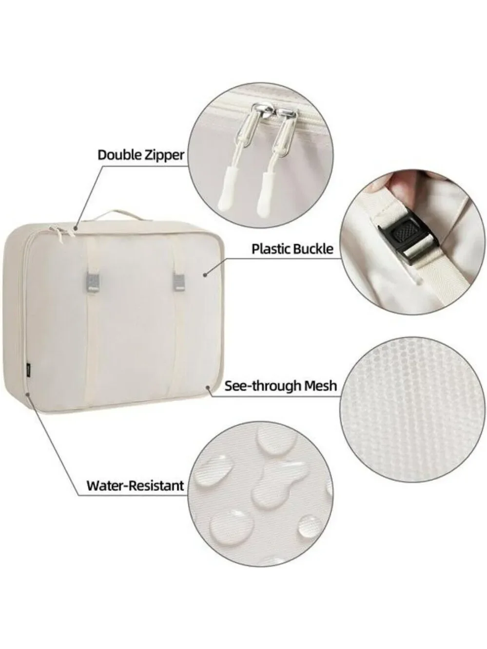 Travel Packing Cubes Set Luggage Organizer Bags for Suitcase Carry On Trip